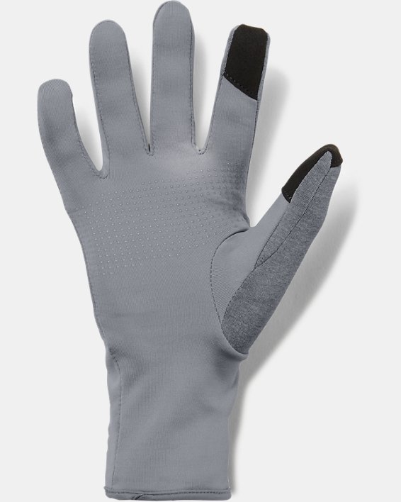 Women's UA Liner Gloves, Gray, pdpMainDesktop image number 1